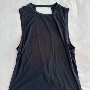 Sleeveless Black Exercise Top